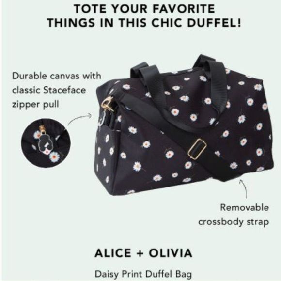Alice + Olivia Daisy Print Duffel Bag - Picture 2 of 7